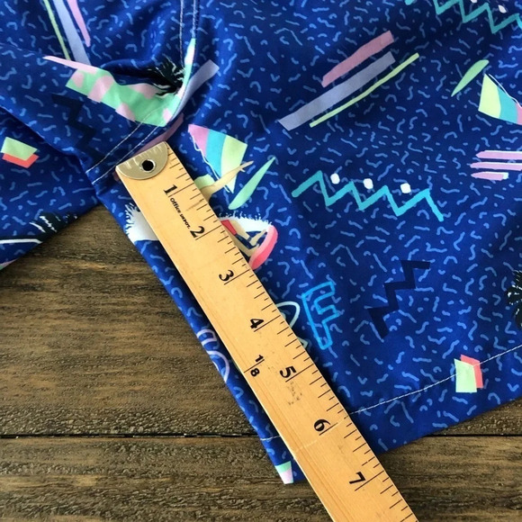 Boardies Medium Blue Surf Printed Lined Swim Shorts Trunks Tropical Sailboat M - Picture 5 of 5